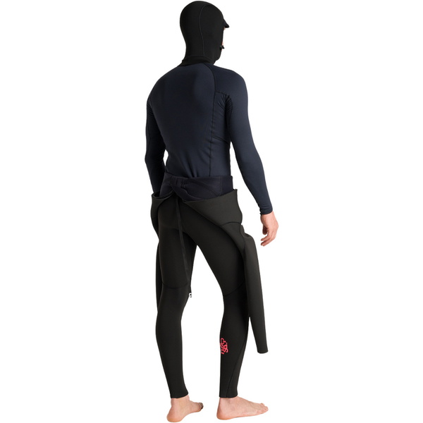 2025 C-Skins Mens Thermal Skins Long Sleeve Hooded Vest C-HDILSMHC - Black